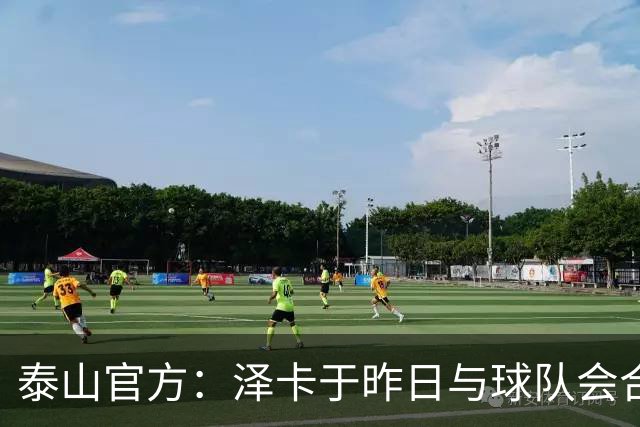 泰山官方：泽卡于昨日与球队会合 唐创下午报到